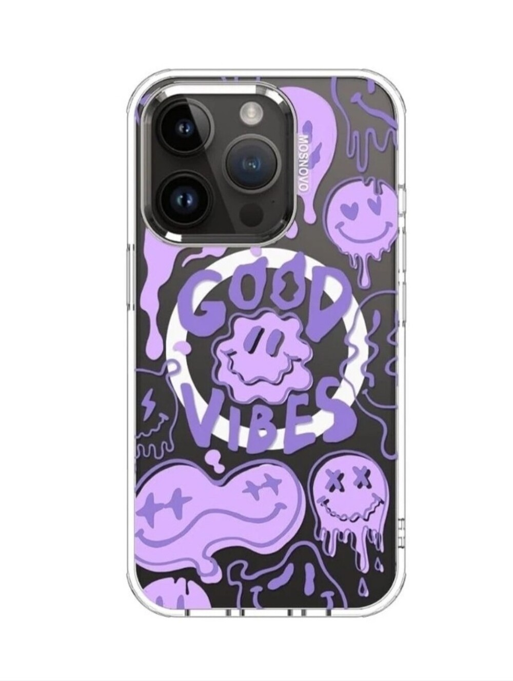 Good Vibes Purple Phone Case -  iPhone 14  Case MOSNOVO